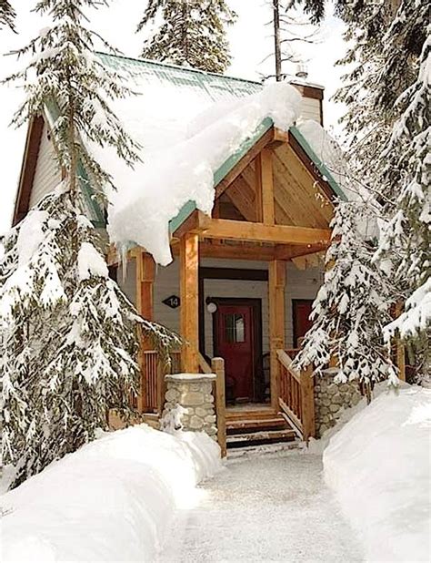 Tiny Mountain Cabin In The Snow Tiny House Pins