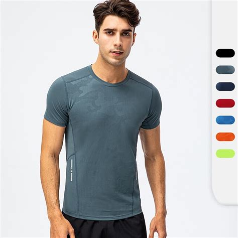 YUERLIAN Men S Running Shirt Tee Tshirt Top Athletic Breathable Quick