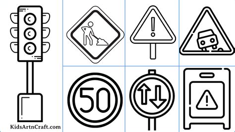 Traffic Signs Archives Kids Art And Craft