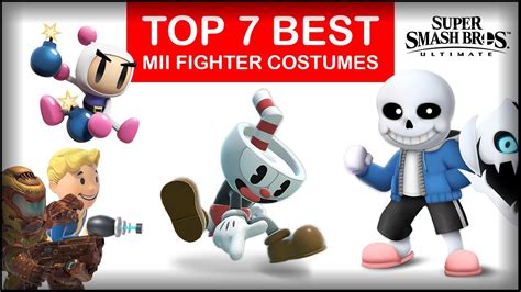 Super Smash Bros Ultimate Top 7 Best Mii Fighter Costumes Youtube
