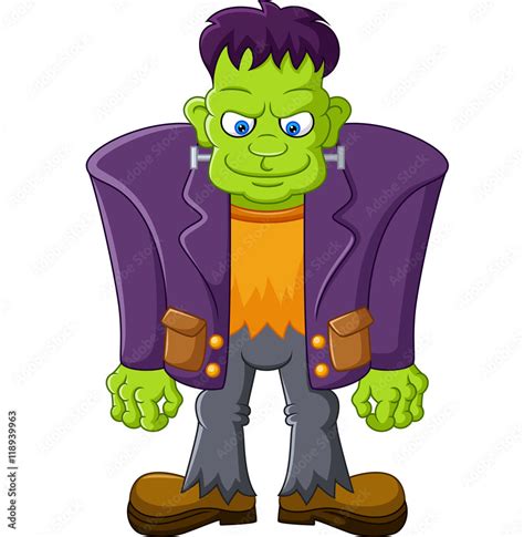 Cartoon Frankenstein Character Stock Vector Adobe Stock