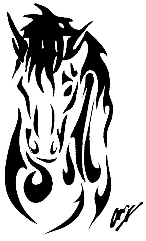 Tribal Horse Tattoo By Psikopath47 On Deviantart