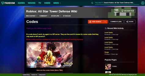 If a code doesn't work, try again in a vip server. NEW All Star Tower Defense Secret Codes - Dec 2020 ...