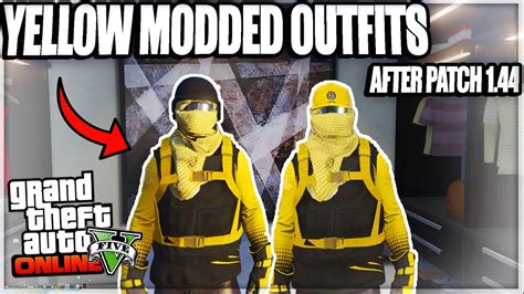 Gta 5 Yellow Modded Outfit Online Modded Outfit Youtube