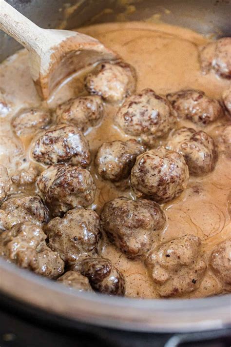 Instant Pot Swedish Meatballs Recipe Shugary Sweets