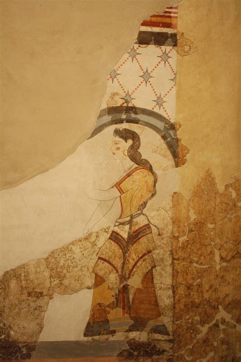 The Stream Of Time The Minoans Fashion A Woman In A Fresco From The