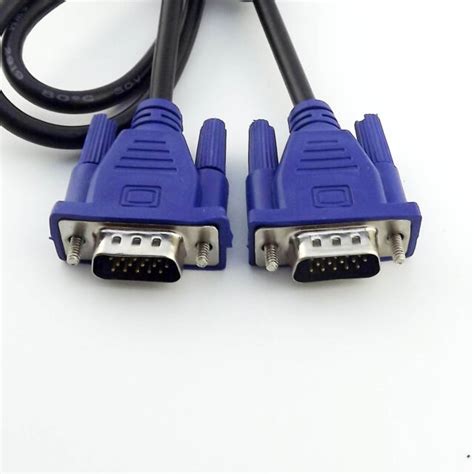 Vga Svga Db15 Male To Male 15 Pin Monitor Adapter Extension Cable For