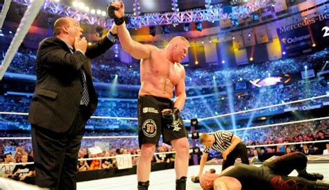 Wwe News Brock Lesnar And Paul Heymans Touching Reaction After