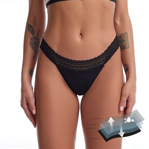 ladies menstruation panties low waist sexy hipster middle lace 4 layers menstrual period panties