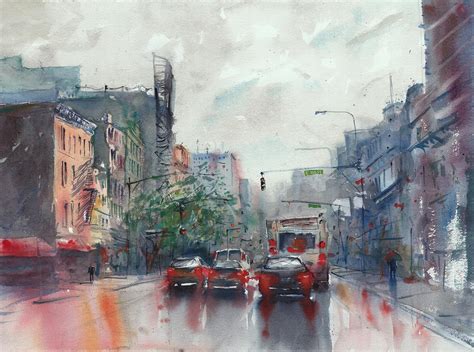 Just Finished This Watercolor Painting Of A Spot In New York City Pics