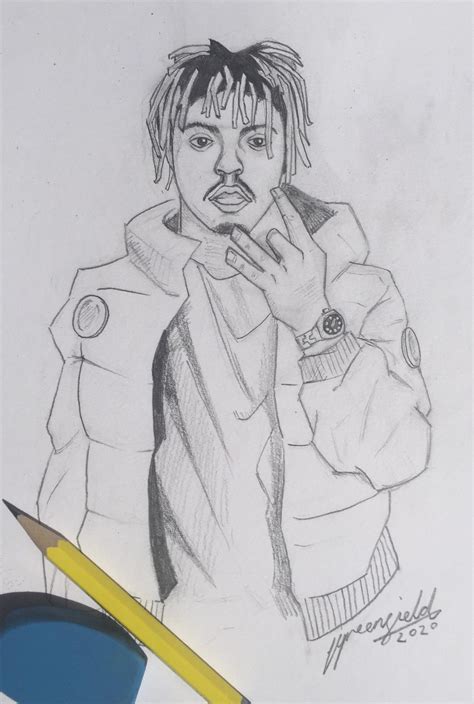 Juice Wrld Drawing 40 Best Collections Juice Wrld Drawing Pencil