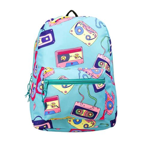 24 Wholesale 17 Kids Classic Padded Backpacks In Cassette Print At