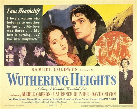 Wuthering Heights 1939 Film 7 Nominations Won Academy Award Best