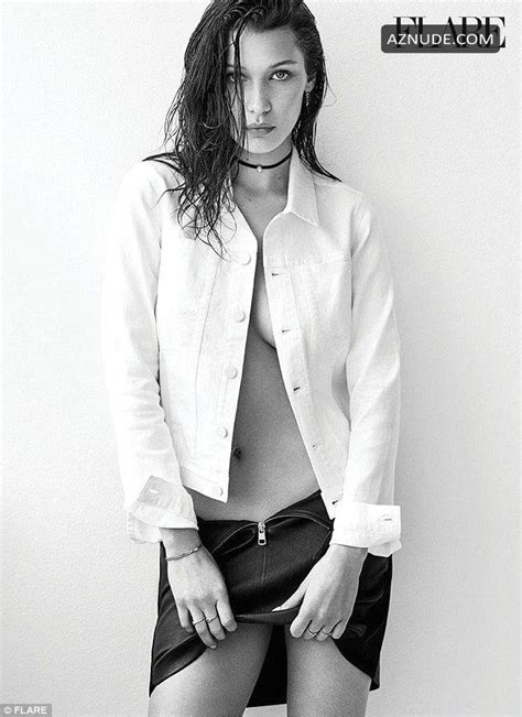 Bella Hadid Sexy And Topless By Nino Munoz For Flare Magazine Aznude