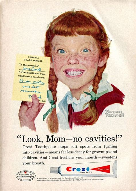 1958 crest toothpaste advertisement readers digest june 1958 norman rockwell rockwell crest