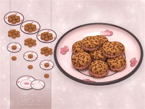 The Sims 4 Pink Cream Cookies The Sims Sims Sims 4