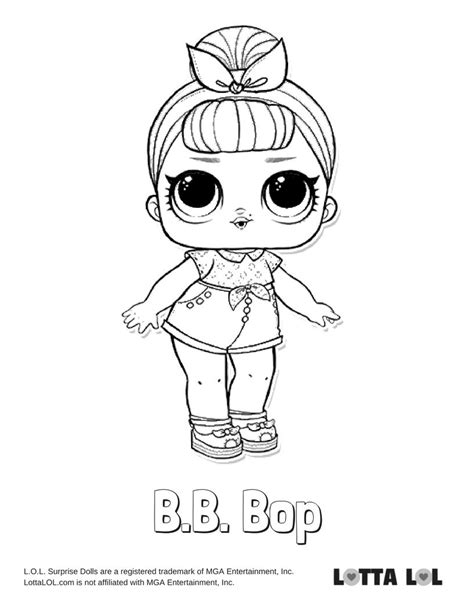 Bb Bop Coloring Page Lotta Lol Barbie Coloring Pages Cartoon Coloring