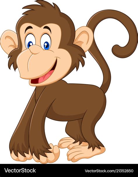 Cartoon Funny Monkey Royalty Free Vector Image