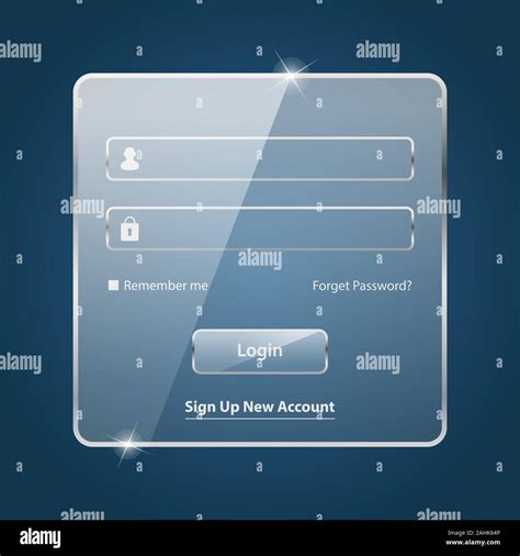 Shiny Colorful Login Form Ui Template For Your Web Vector Image Shiny