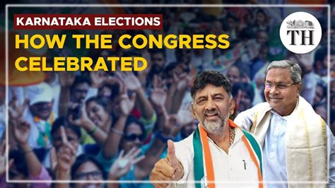 Karnataka Election Results How The Congress Celebrated Youtube