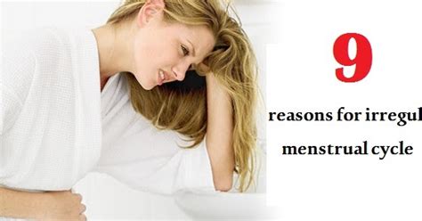 Nine Reasons For Irregular Menstrual Cycle My Menstruation