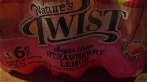 Natures Twist Sugar Free Strawberry Lemon Drink Youtube