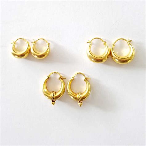 18k Gold Hoop Earrings 3 To Chose From Kary Kjesbo Designs