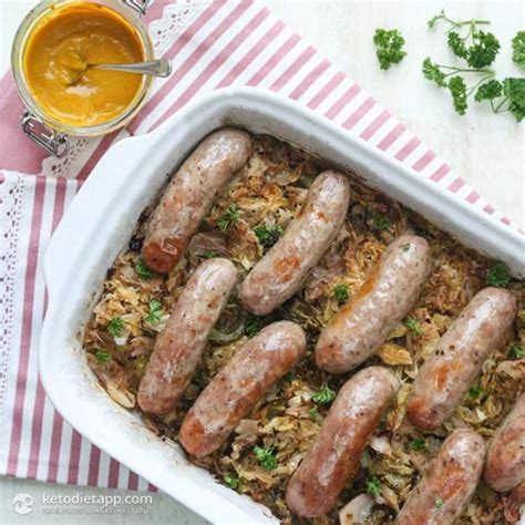 Low Carb Sauerkraut Sausage Casserole Ketodiet Blog