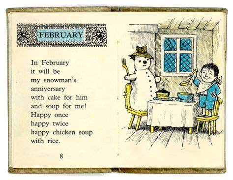 It's a cute little story: Chicken Soup with Rice by Maruice Sendak - part of the ...