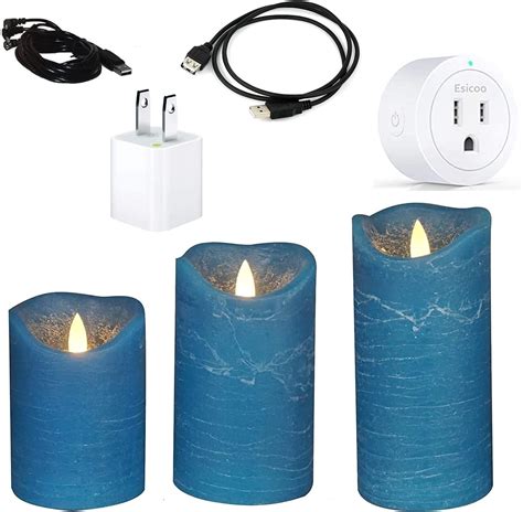Smart Home Candles Usb Powered Flameless Safe Electric Extra Bright