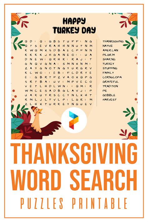 10 best thanksgiving word search puzzles printable pdf for free at printablee