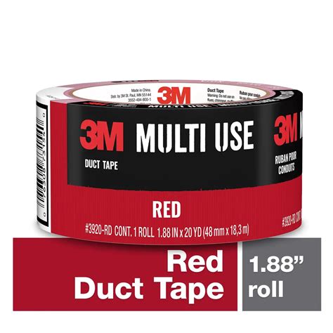 3m Duct Tape 3920 Rd 73154 Red 188 In X 20 Ydcase Of 12 Rolls M2