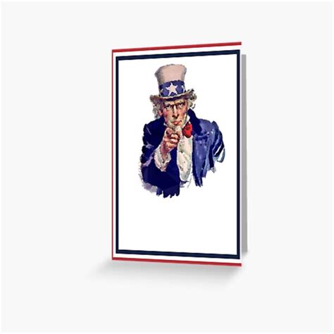 Low Poly Uncle Sam Poster Greeting Card By Simbamerch Redbubble