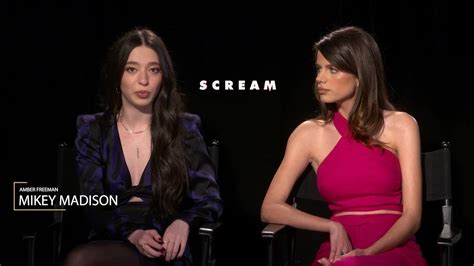 Mikey Madison And Sonia Ammar Interview Scream 2022 Part 1 Youtube