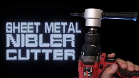 Drillpro Sheet Metal Nibbler Cutter Aluminum And Steel Cutting Demo Youtube