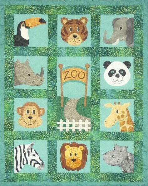 Camels have long been domesticated and, as livestock, they provide food (milk and meat) and textiles (fiber and felt from hair). Zany Zoo Faces Applique Quilt Pattern - Baby Animal Faces ...