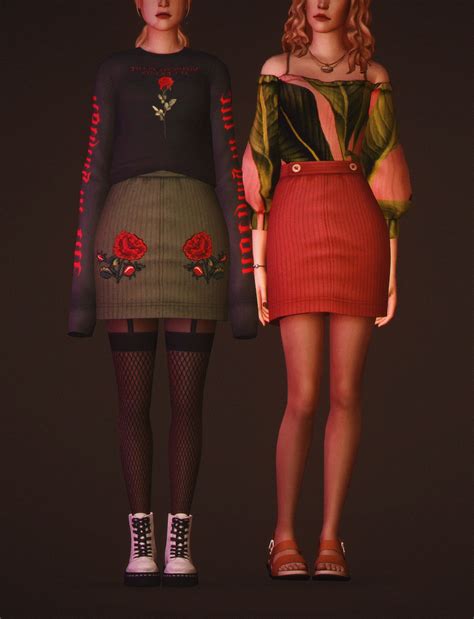̗̀ Shukala Skirt ̖́ Adrienpastel On Patreon Sims 4 Mods Clothes