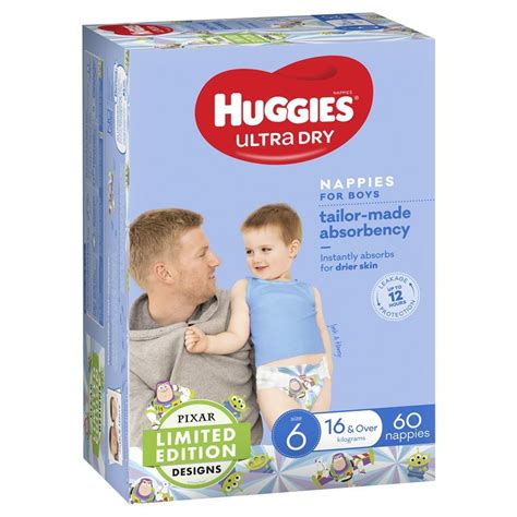 Buy Huggies Ultra Dry Nappies Boy Size 6 Jumbo 60 Pack Online At