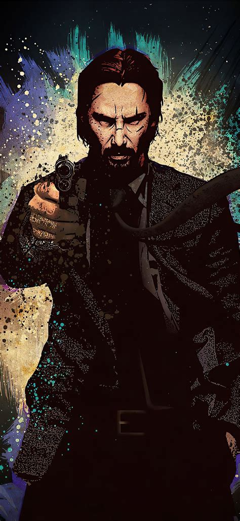 John Wick Gun 4k Iphone X Wallpapers Free Download