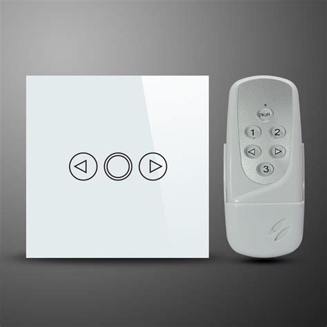 White 1 Gang Glass Remote Control Dimmer Light Switch MG UKD33RC WH