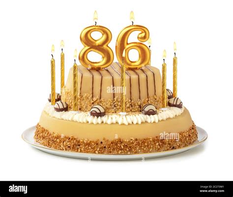 Birthday Cake Candles Number Eighty Hi Res Stock Photography And Images