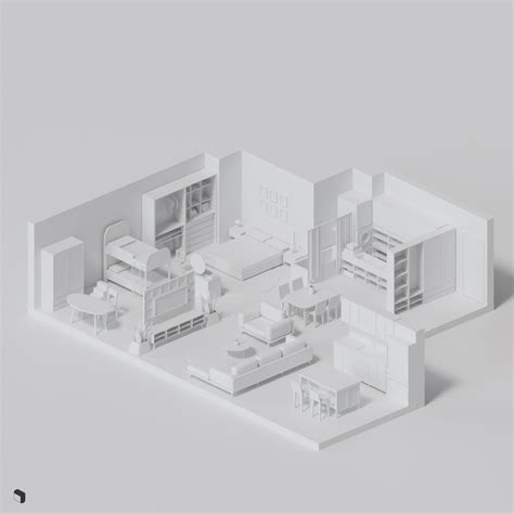 3510 Interior House Scene Sketchup Model By Quyta Artofit