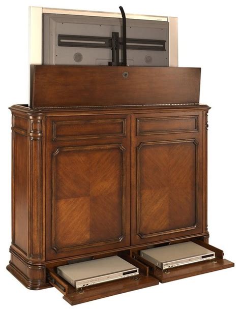 Tvliftcabinet Crystal Pointe Xl Tv Lift Cabinet Contemporary