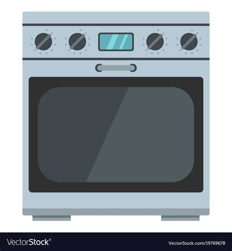 Domestic Gas Oven Icon Cartoon Illustration Of Domestic Gas Oven