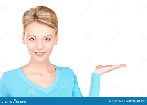 Something On The Palm Stock Photo Image Of Human Expression 40518238