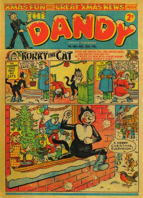 View Topic Dandy 1954 Christmas Cover Dandy Comic Old Comics