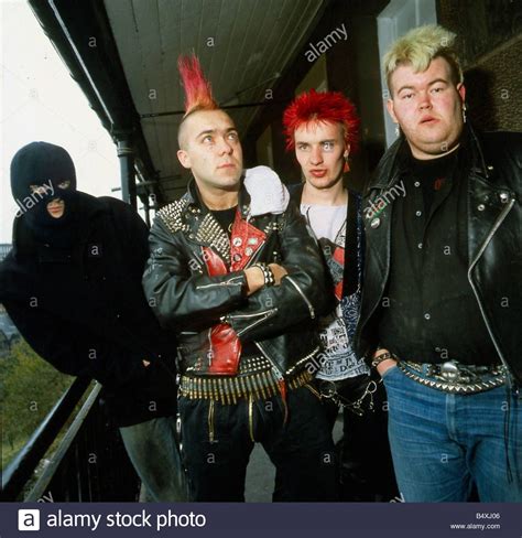 The Exploited Scottish Punk Group October 1981 Stock Image 80s Punk