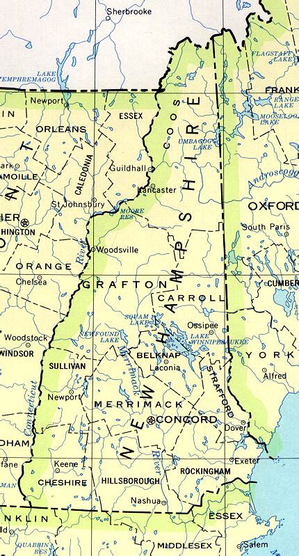 New Hampshire Maps From Netstatecom