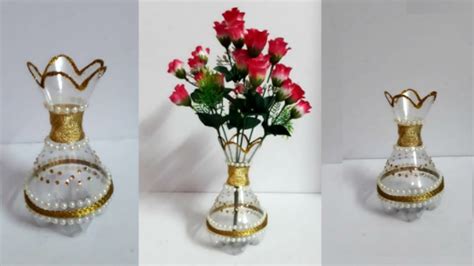 Diy Flower Vase From Plastic Bottle At Home Best Out Of Waste Plastic