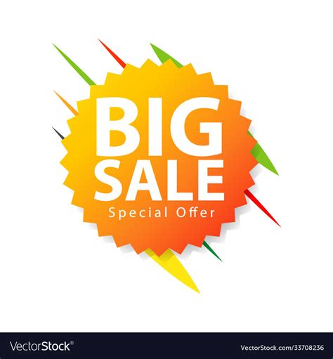 Big Sale Special Offer Logo Template Design Vector Image